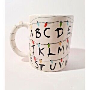 Stranger Things Alphabet Lights Stoneware Coffee 17oz - NWT Core NEW